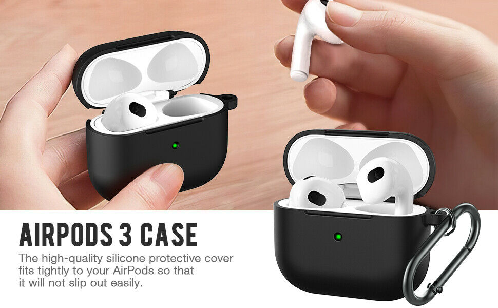 For Airpods 3 Protective Cover 2021 Soft Silicone Shock-absorbing Case Protector