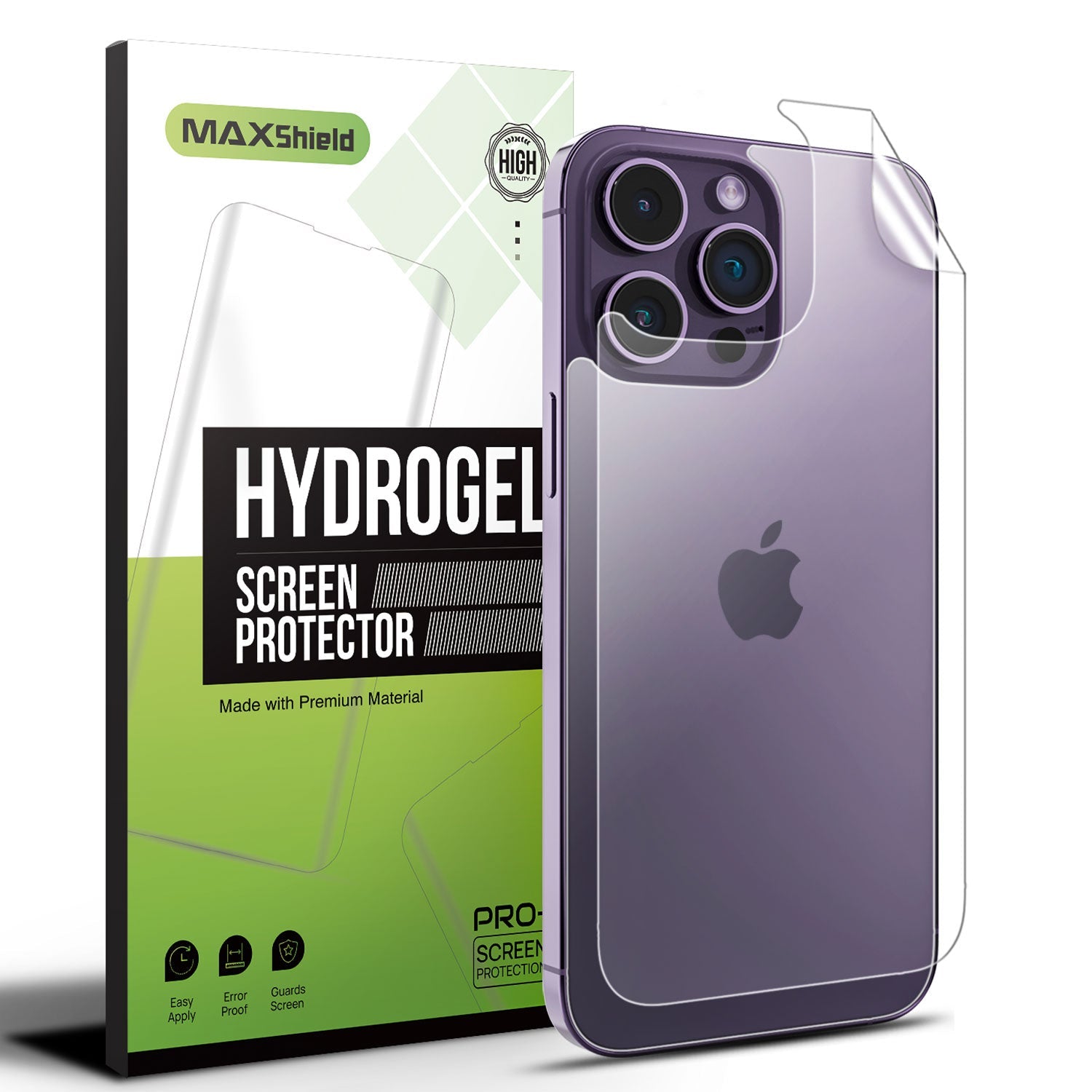 For iPhone 14 Plus Pro Max Hydrogel Back Screen Protector Lens Camera Edge Flim