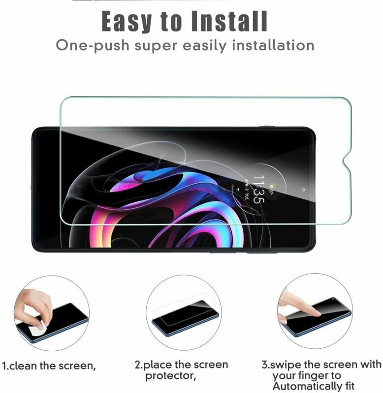 For Motorola Edge 20 Pro Fusion 5G Full Cover Tempered Glass Screen Protector