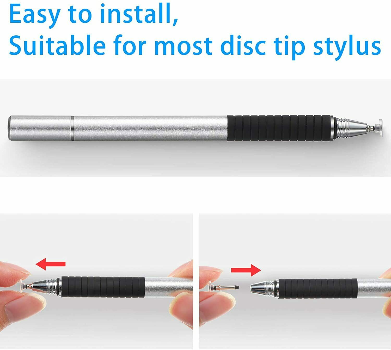 2/5/10 Pack Universal Replacement Disc Nibs Tips For Stylus Smart Pen Pad Pencil