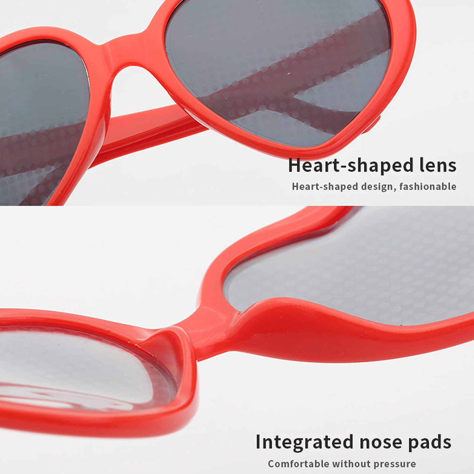 Effect Glasses Heart-shaped Diffraction Lights Become Love Image Sunglasses