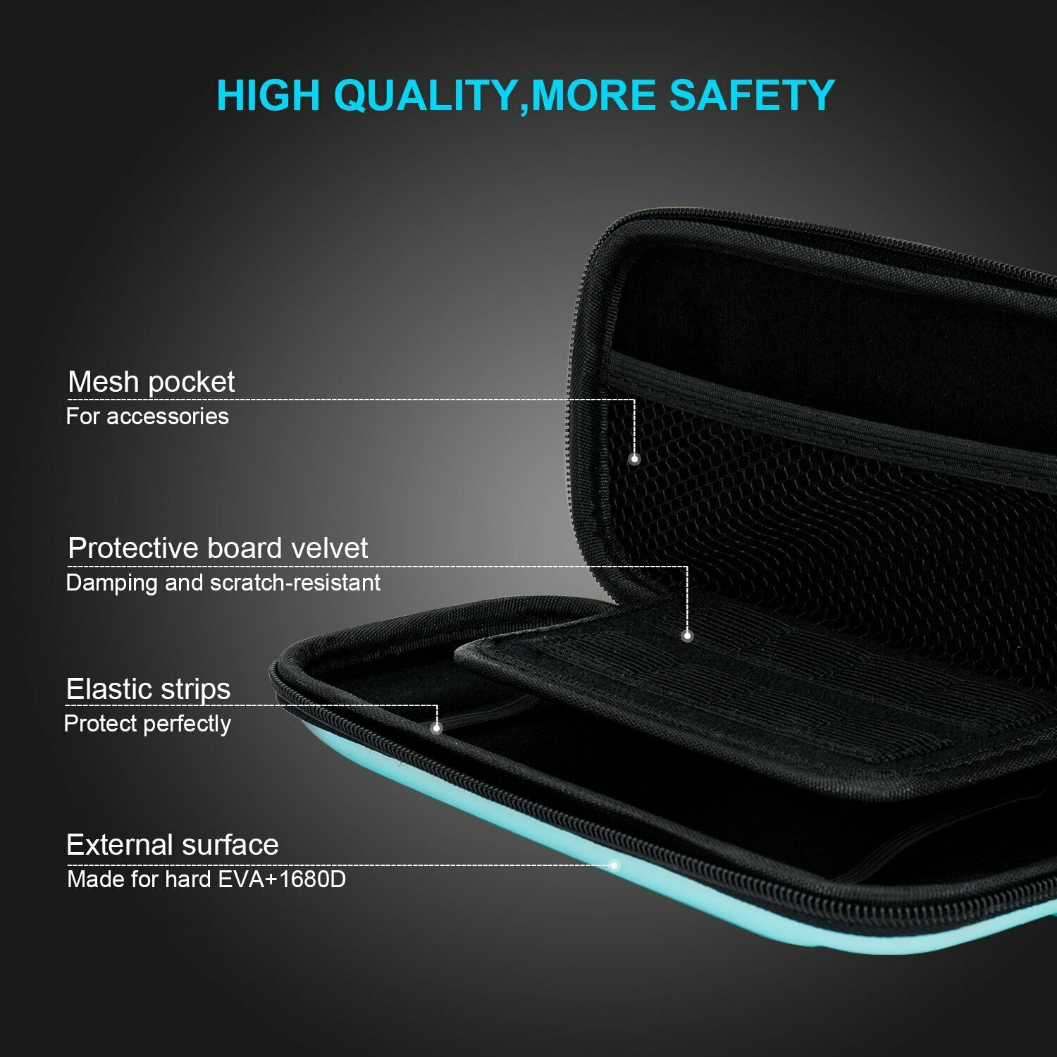 For Nintendo Switch Lite Case Hard Cover Protective Carry Travel Console Bag EVA