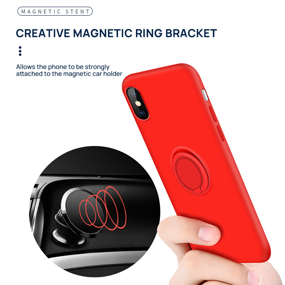 iPhone X Thin Soft Silicone Ring Holder Case Cover