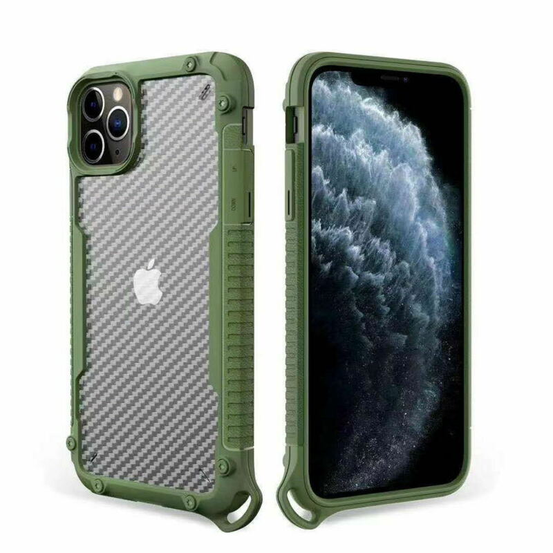 For iPhone 12 Mini 5.4" Case Heavy Duty Shockproof Clear Slim Cover+Free Screen Protector