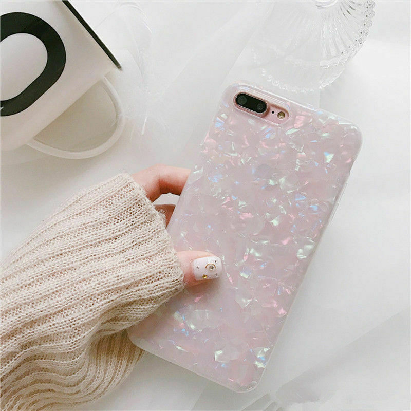 iPhone X Soft TPU Case Marble Shockproof Silicone Gel Cover