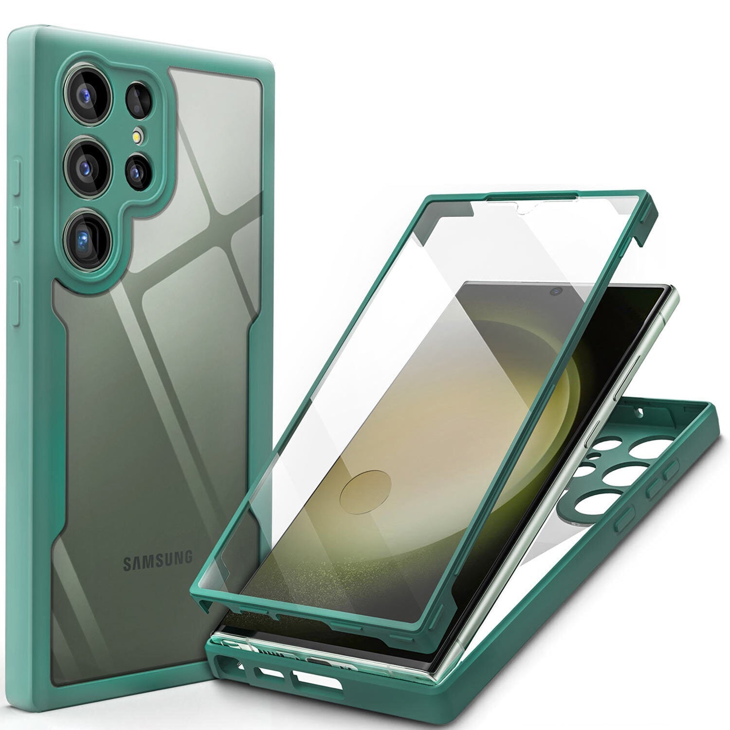 For Galaxy S23 S22S21 FE Ultra Plus A13 A73 A53 Shockproof Rugged 360 Full Body Case Cover