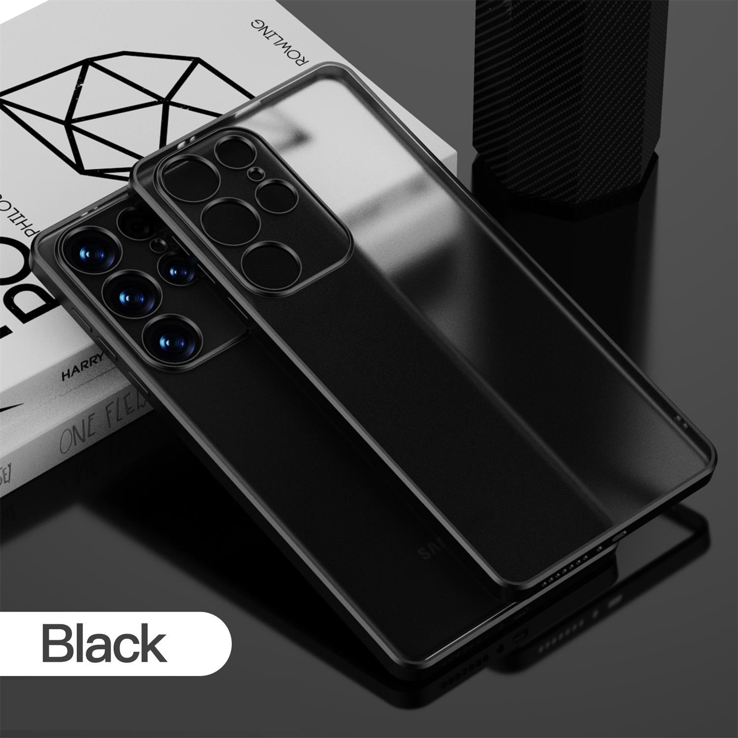 MAXSHIELD For Galaxy S22Ultra 5G Case Clear Matte Slim Shockproof Cover