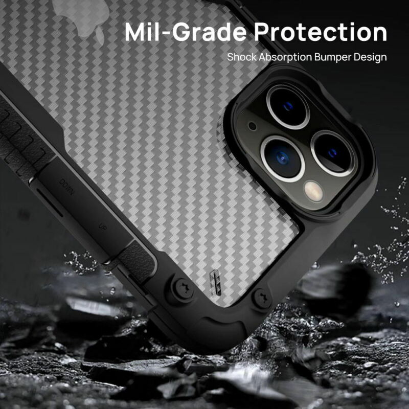 For iPhone 12 Mini 5.4" Case Heavy Duty Shockproof Clear Slim Cover+Free Screen Protector