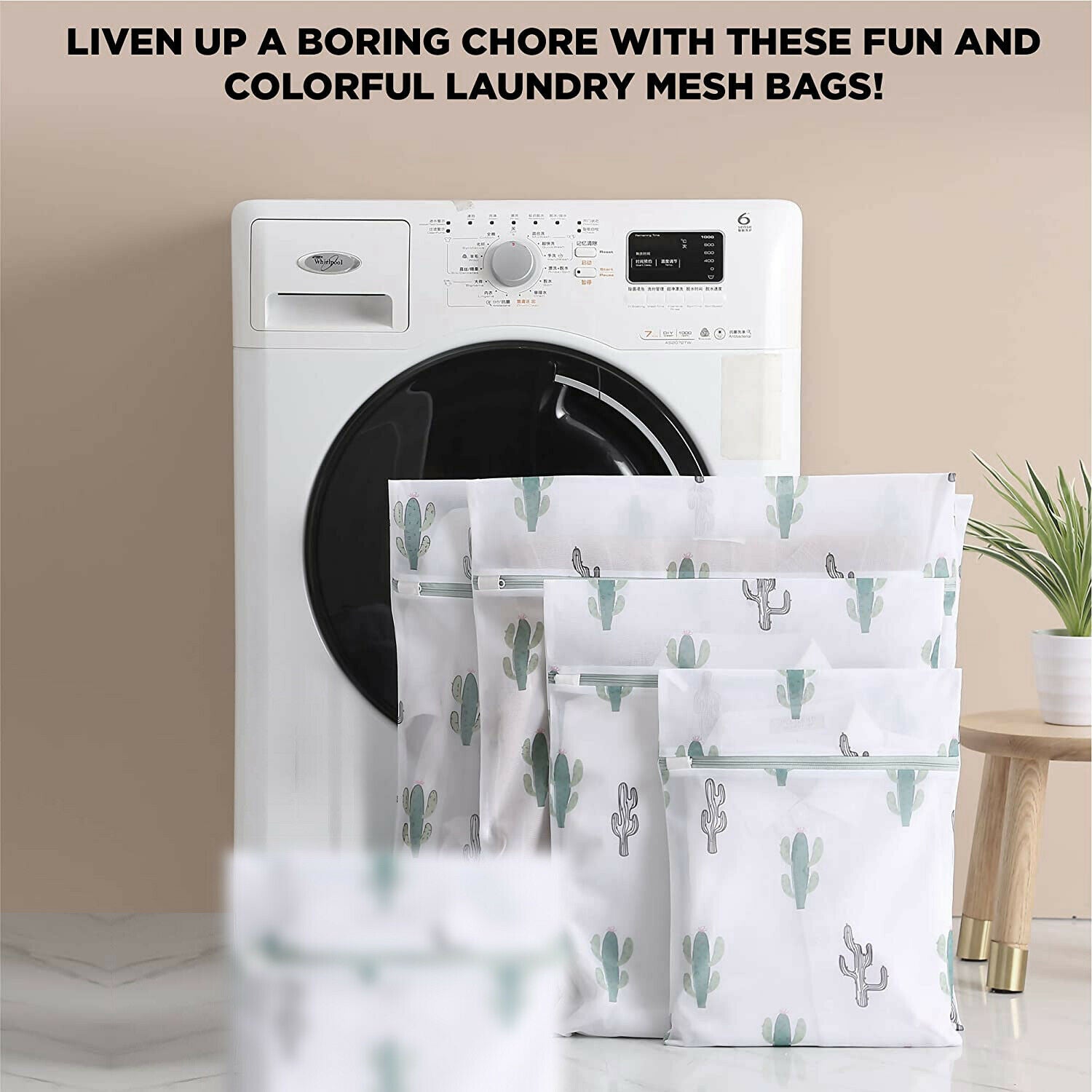 4PCS Cute Delicates Wash Bag Laundry Lingerie Bra Washing Pack Set Clothes Case