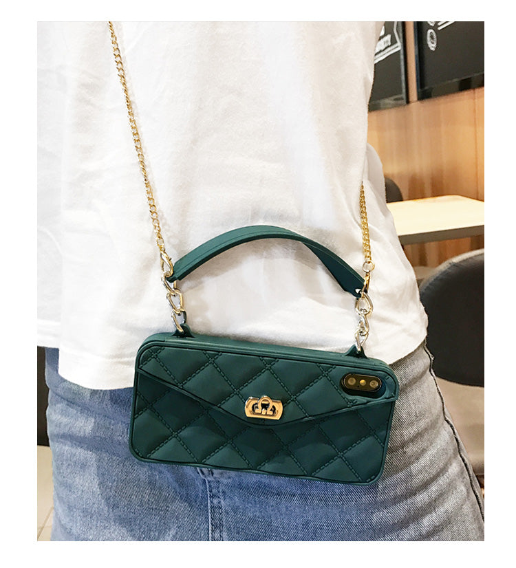 iPhone 11 Case Shoulder Strap Card Wallet Silicone Cover