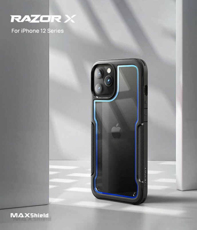 MAXSHIELD For iPhone 12 Pro 6.1“ Case Heavy Duty Shockproof Clear Slim Cover