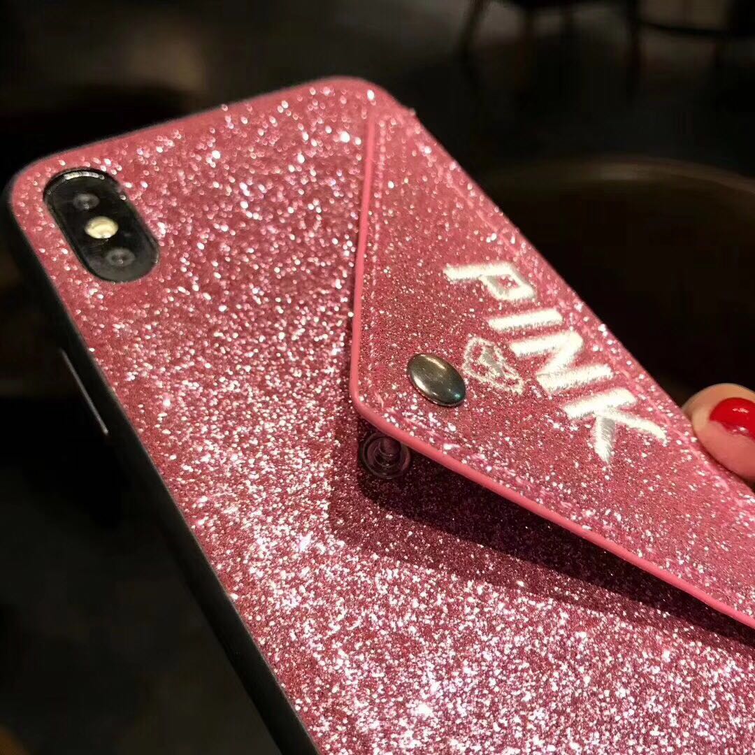 iPhone XR Bling Shockproof Wallet Stand Card Soft Case Cover