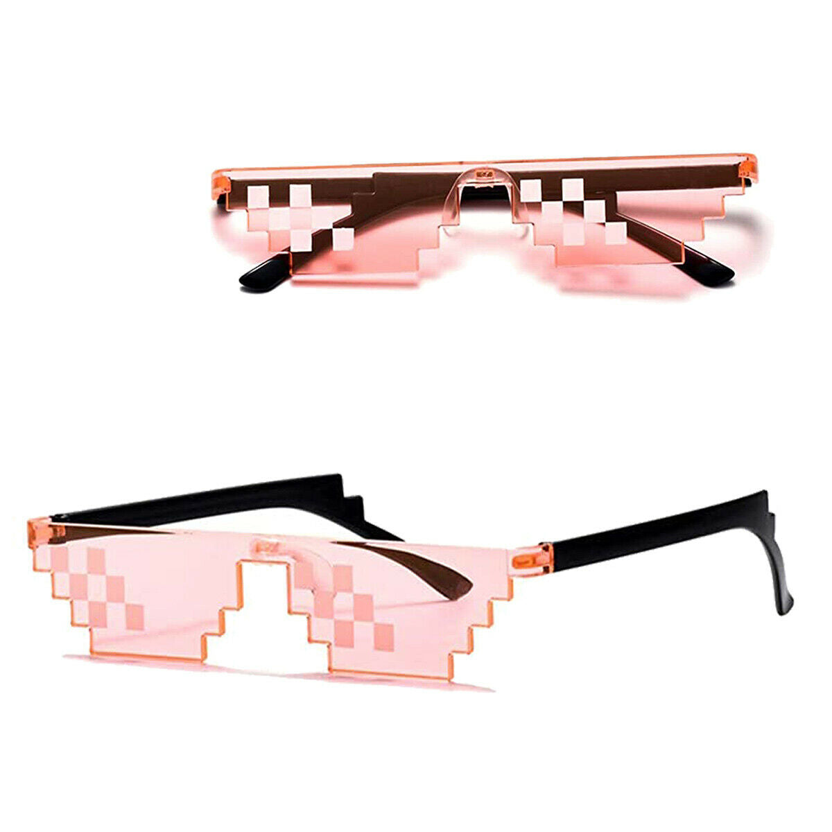 Thug Life Sunglasses With It 8 Bits Pixel Props Mosaic Fashion Goggles Glasses