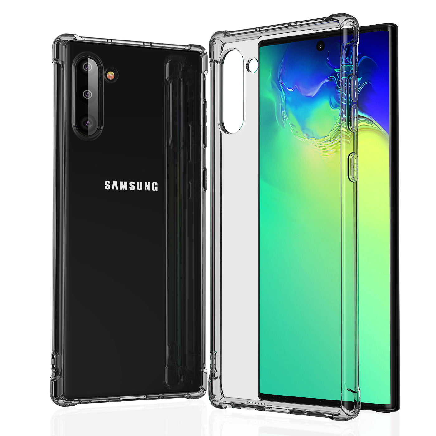 Samsung Galaxy Note 10 Plus Case Clear Heavy Duty Shockproof Slim Cover