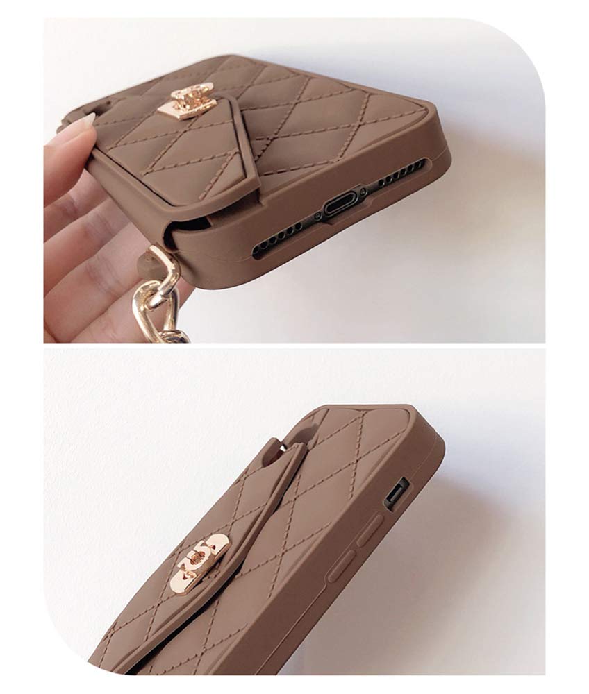 iPhone XS MAX Case Shoulder Strap Card Wallet Silicone Cover