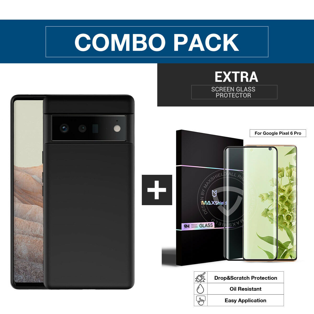 For Google Pixel 6 Pro Case Silicone Matte Shcokproof Soft Cover Screen Protector