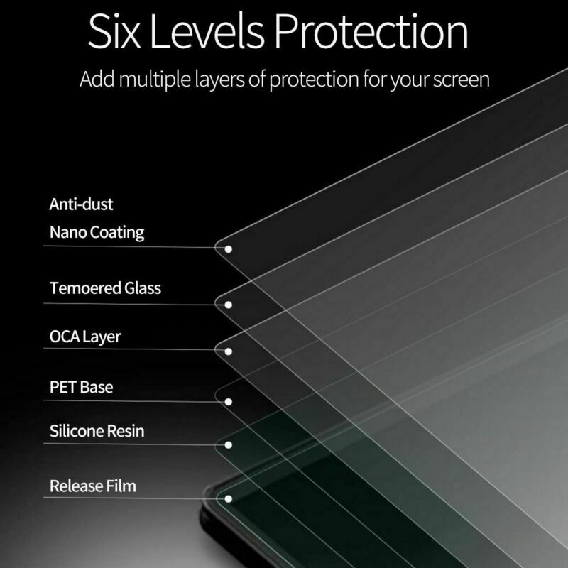 2X For Apple iPad 9th Gen 10.2" 2021 Full Cover Tempered Glass Screen Protector