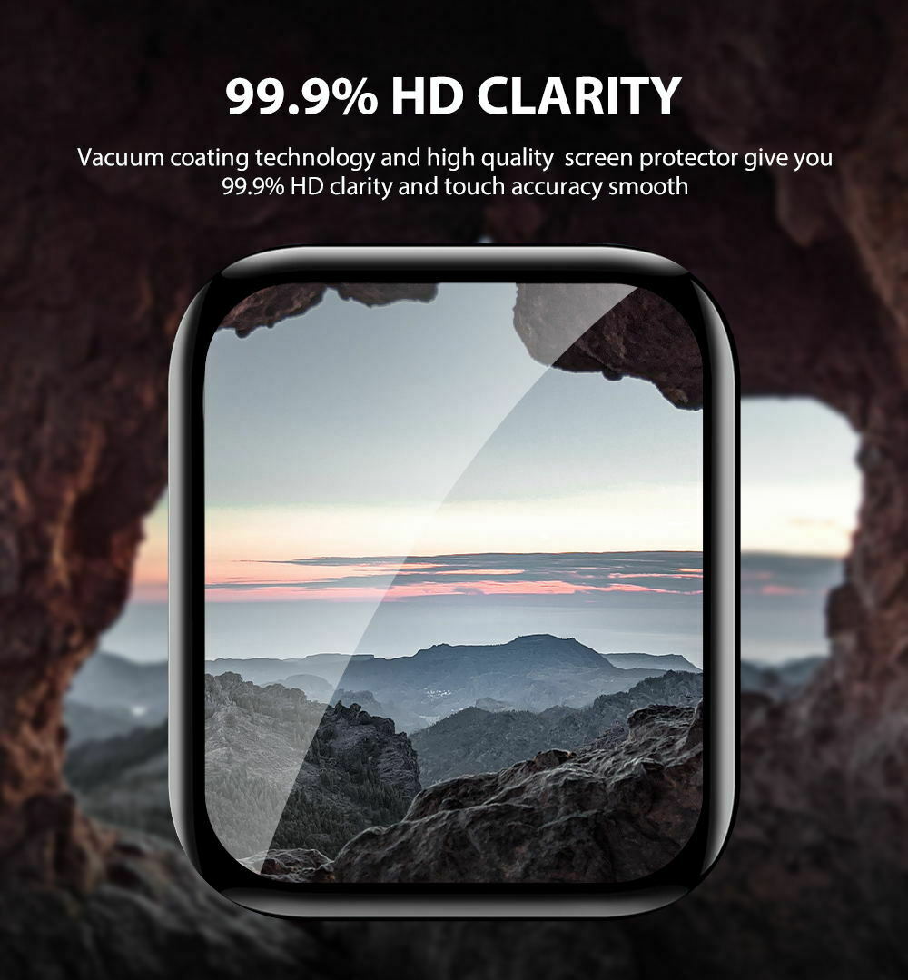 4X For Apple Watch Series 7 45/41mm Full HYDROGEL Screen Protector Flim 2021