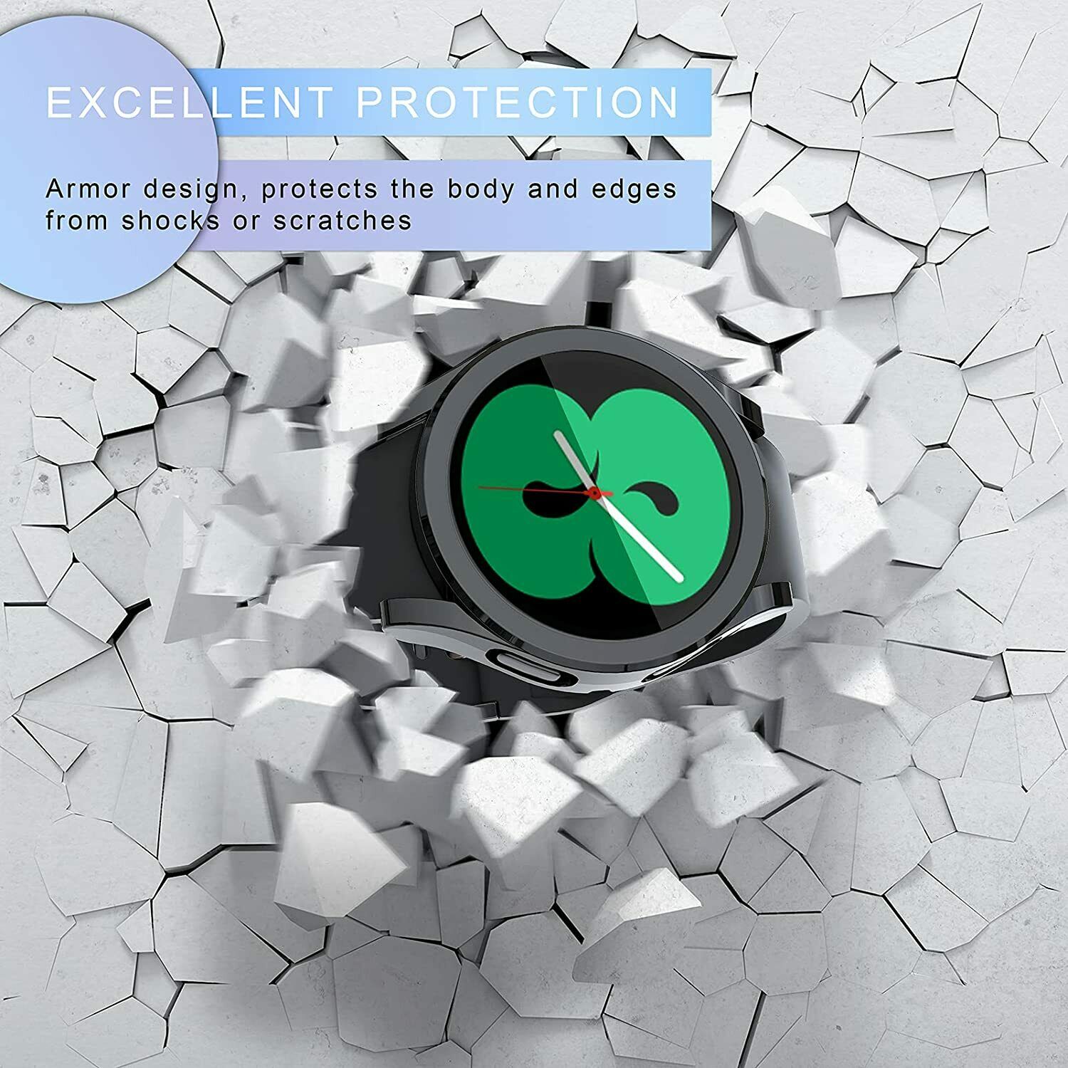 Full Cover Screen Protector Shell Case Cover Fr Samsung Galaxy Watch 4 40mm 44mm