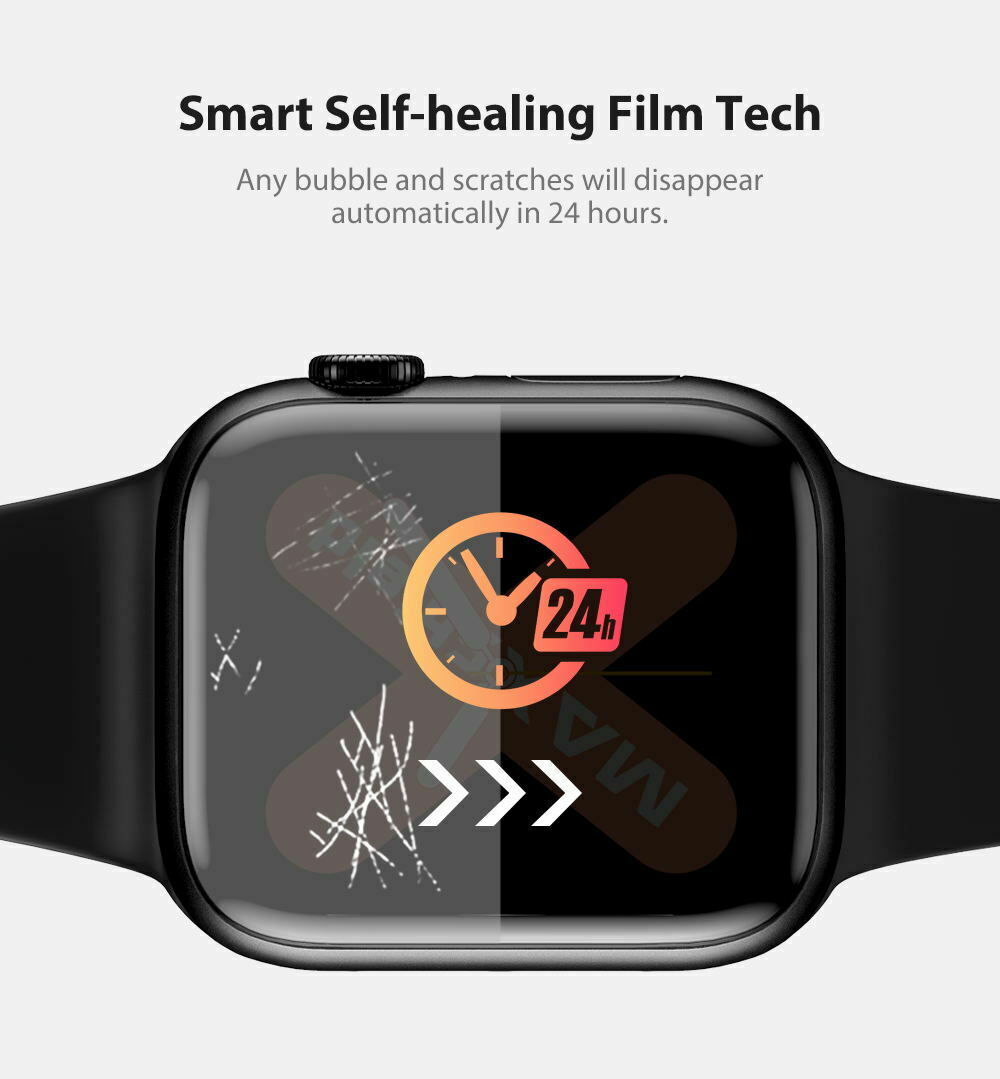 4X For Apple Watch Series 7 45/41mm Full HYDROGEL Screen Protector Flim 2021