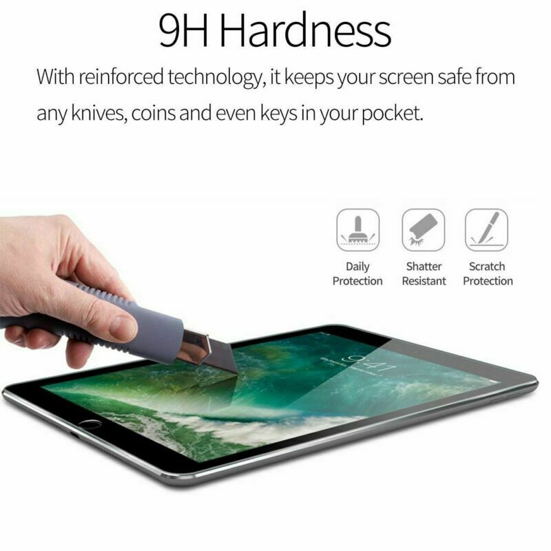 2X For Apple iPad 9th Gen 10.2" 2021 Full Cover Tempered Glass Screen Protector