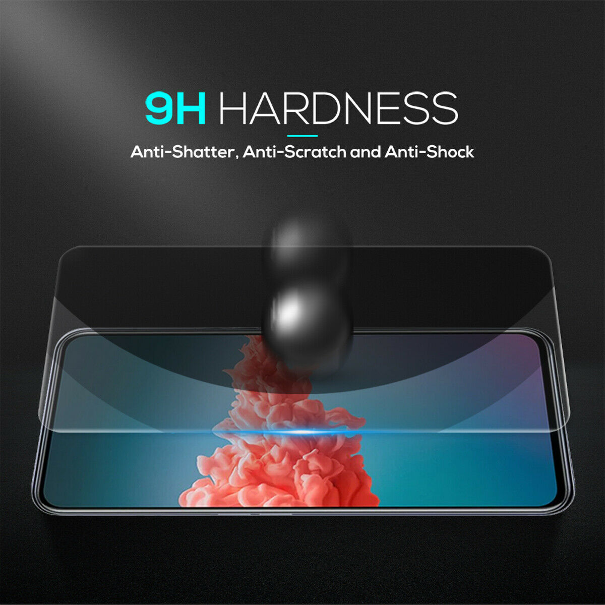 For ZTE Axon 20 5G Full Coverage MAXSHIELD 9H Tempered Glass Screen Protector