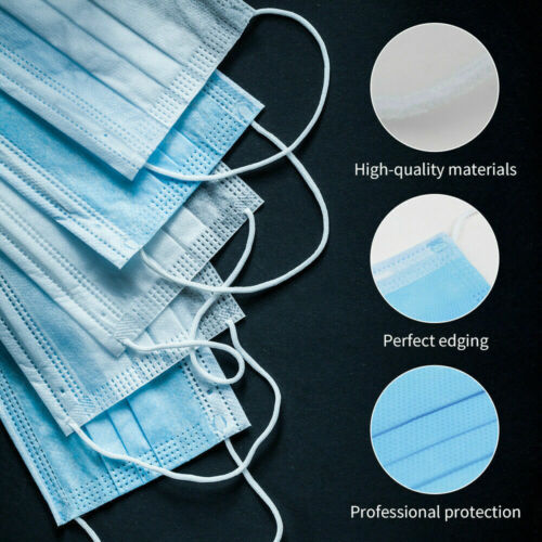 100 Pcs Disposable 3-Ply Face Mask Protective Meltblown AU for General Use