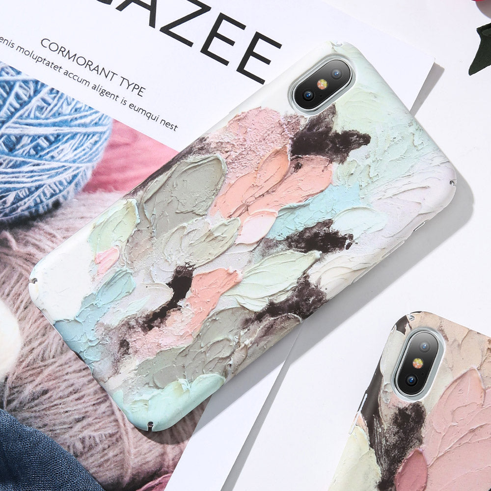 iPhone XS Case Pattern Shockproof Thin Soft Silicone Tough Cover