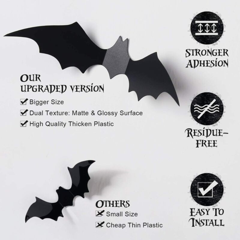 Halloween Bat Decoration Decoration Haunted StickerIndoor Party Supplies House