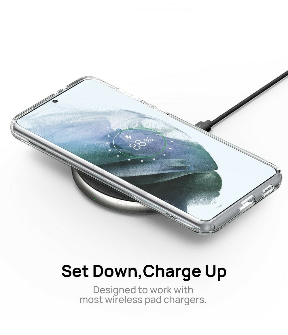 For Samsung Galaxy S21 FE Case Hard Clear Slim Cover+Lens Camera Screen Protector