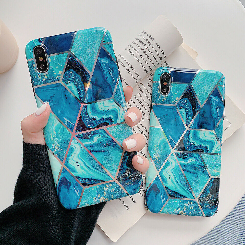 iPhone XS Case Shockproof Tough Marble Soft Cover for Apple