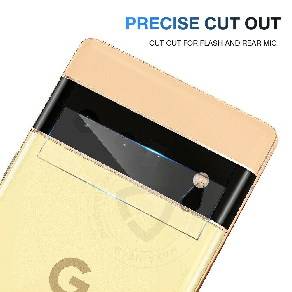 1/2 Pack For Google Pixel 6/6 Pro Tempered Glass Camera Lens Screen Protector