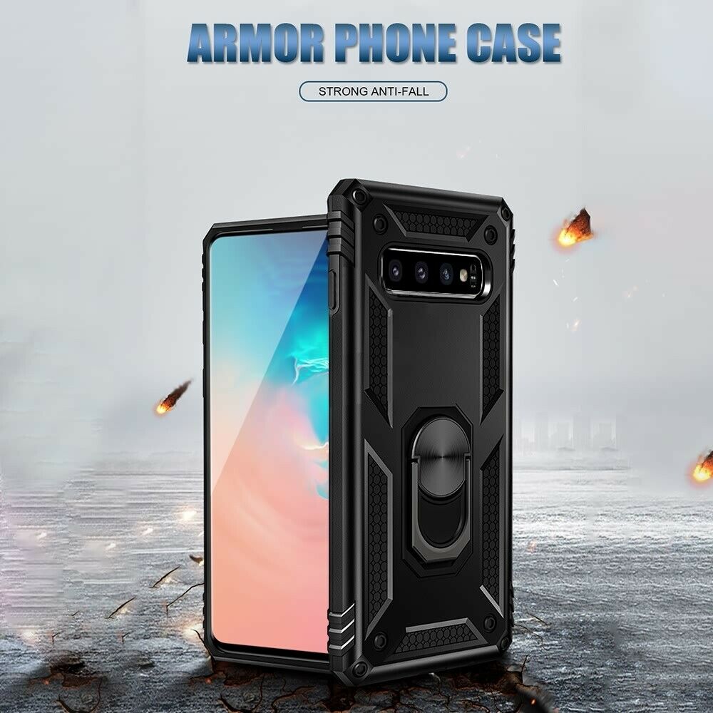 Samsung Note10  Heavy Duty Armor 360° Stand Ring Holder Case Cover