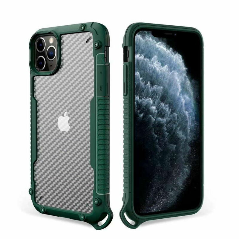 For iPhone 12 Pro Max 6.7" Case Heavy Duty Shockproof Clear Slim Cover+Free Screen Protector