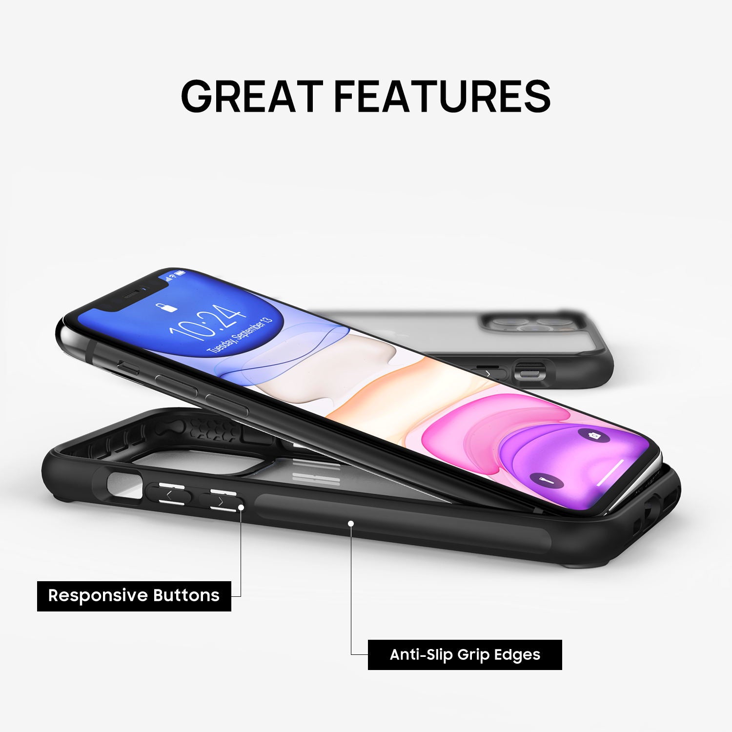 iPhone 11 Pro Max Case VERTECH Ultra Hybrid Shockproof Slim Hard Cover for Apple