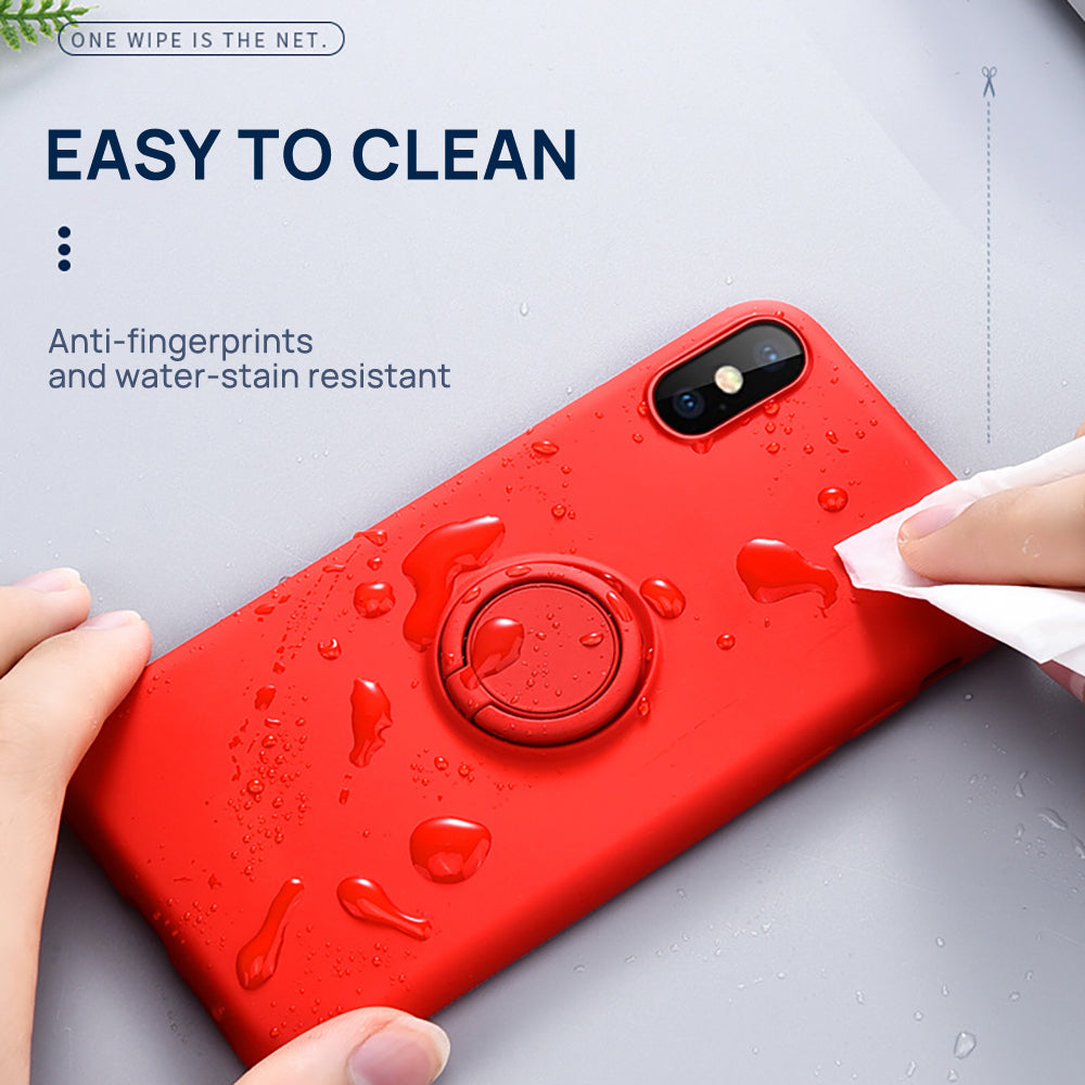 iPhone 7 Plus Thin Soft Silicone Ring Holder Case Cover