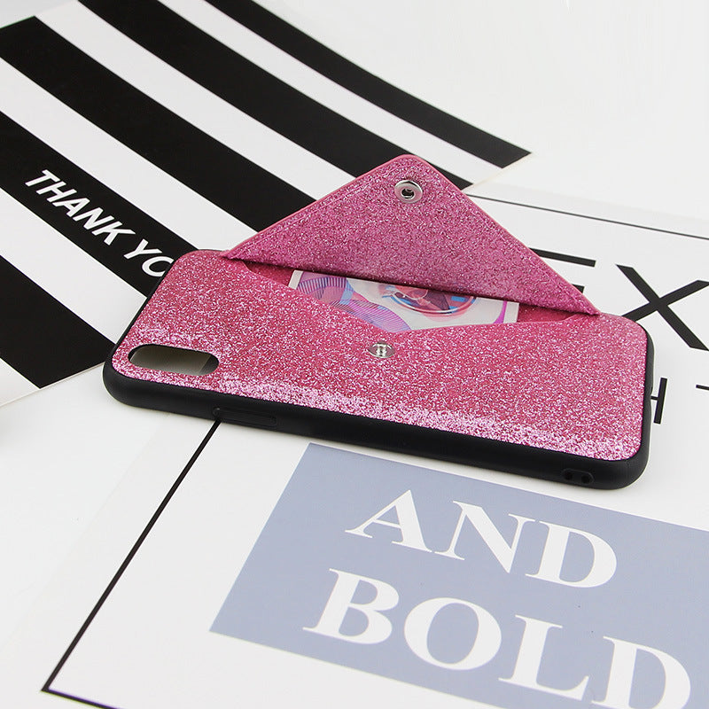 iPhone 11 Pro Bling Shockproof Wallet Stand Card Soft Case Cover