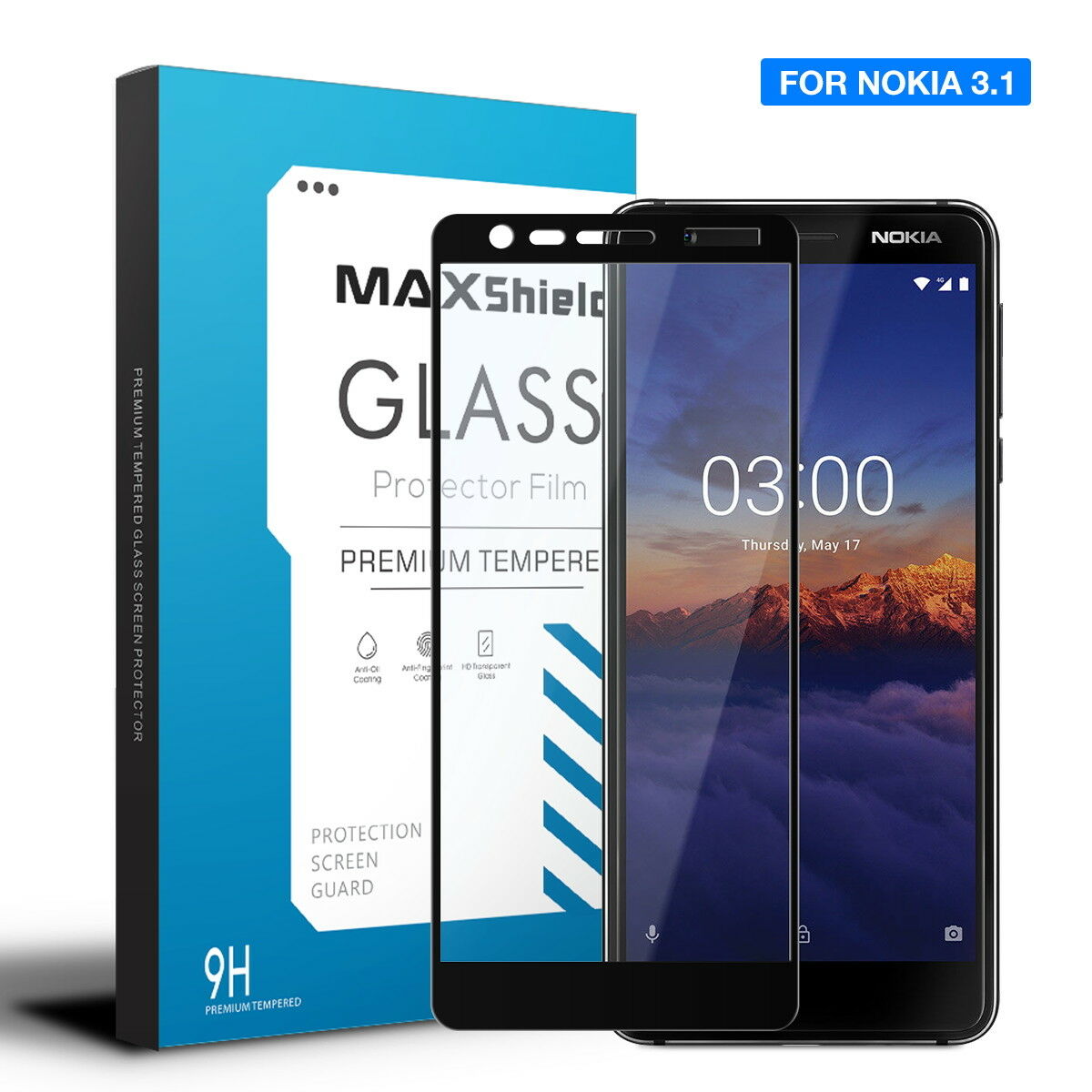 For Nokia 3.2 Full Coverage Tempered Glass Screen Protector