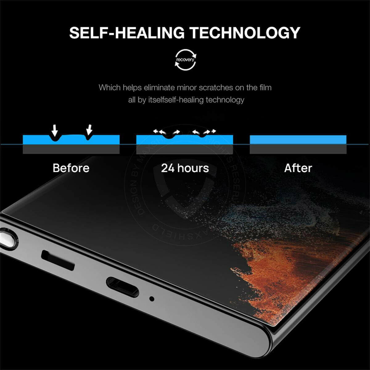 3X For Samsung Galaxy S22 Plus Ultra 5G Full Cover Hydrogel Screen Protector Film