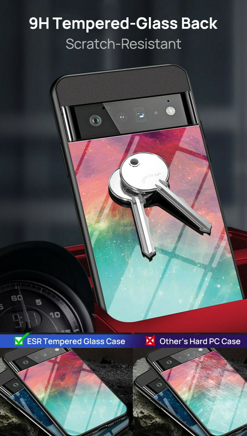 For Google Pixel 6 pro Case Shockproof Marble Temepered Glass Luxury Case Cover