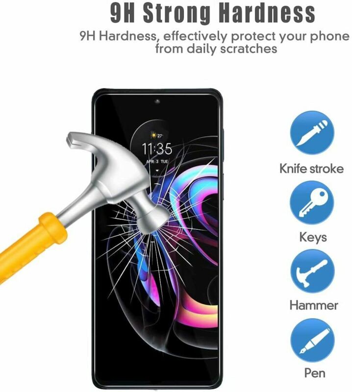 For Motorola Edge 20 Pro Fusion 5G Full Cover Tempered Glass Screen Protector