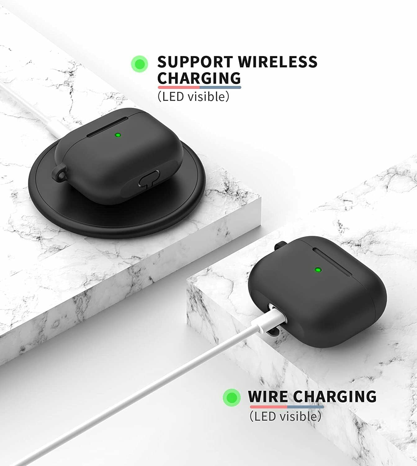 For Airpods 3 Protective Cover 2021 Soft Silicone Shock-absorbing Case Protector