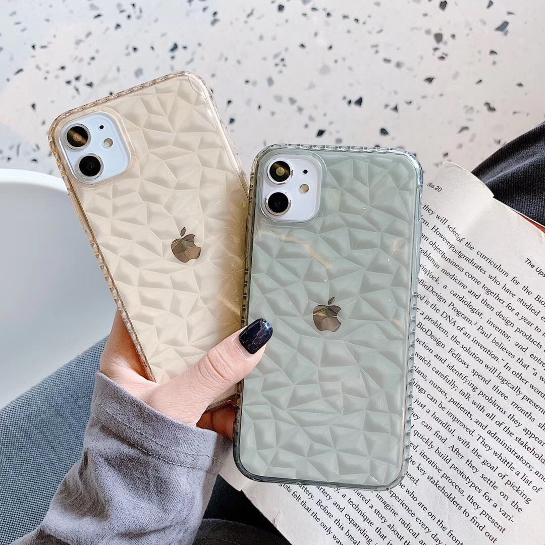 Clear Marble Shockproof Case Glitter Soft Silicone Cover For iPhone 12