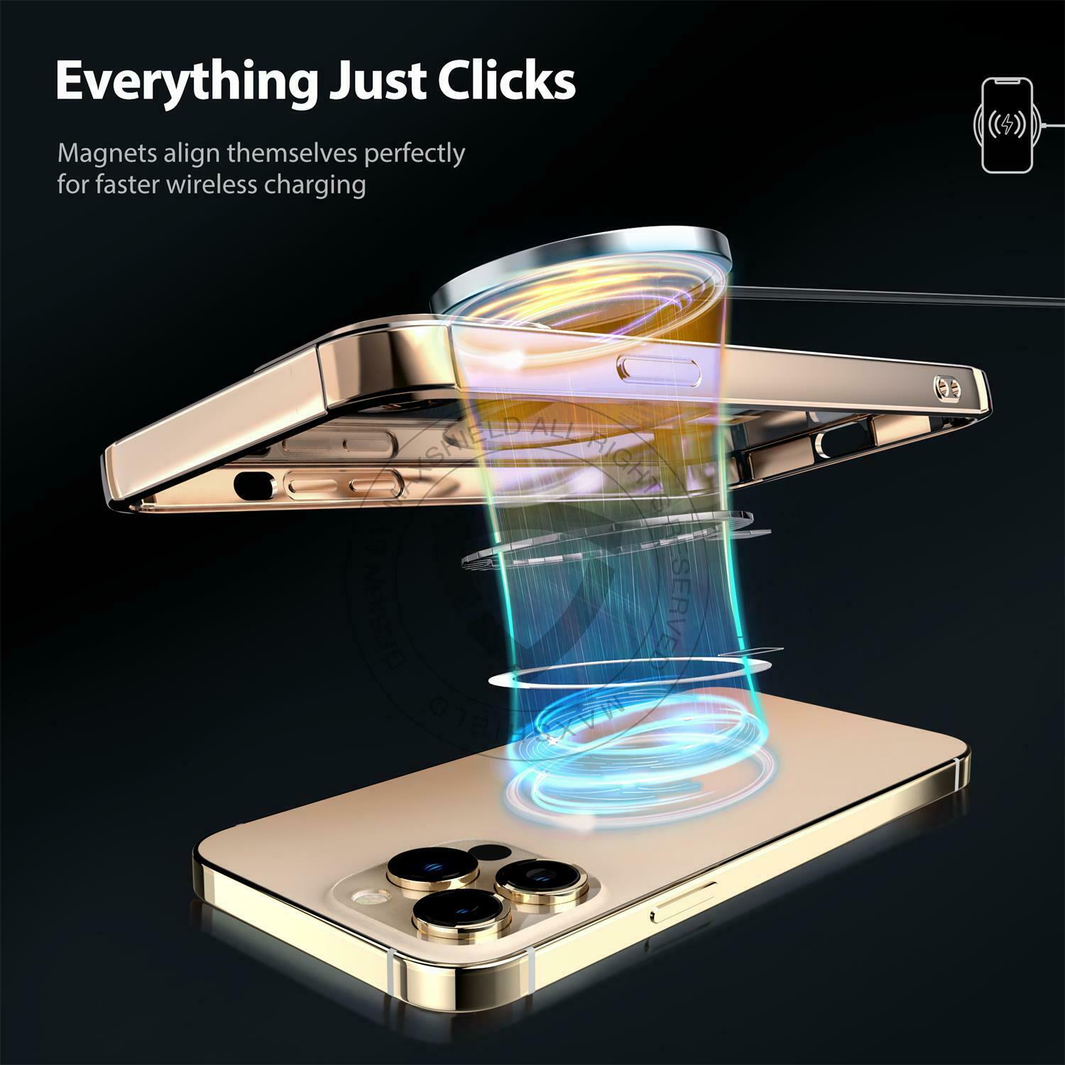 For iPhone 13 Pro Max Magnetic Mag Safe Case Slim Clear Bumper Shockproof Cover