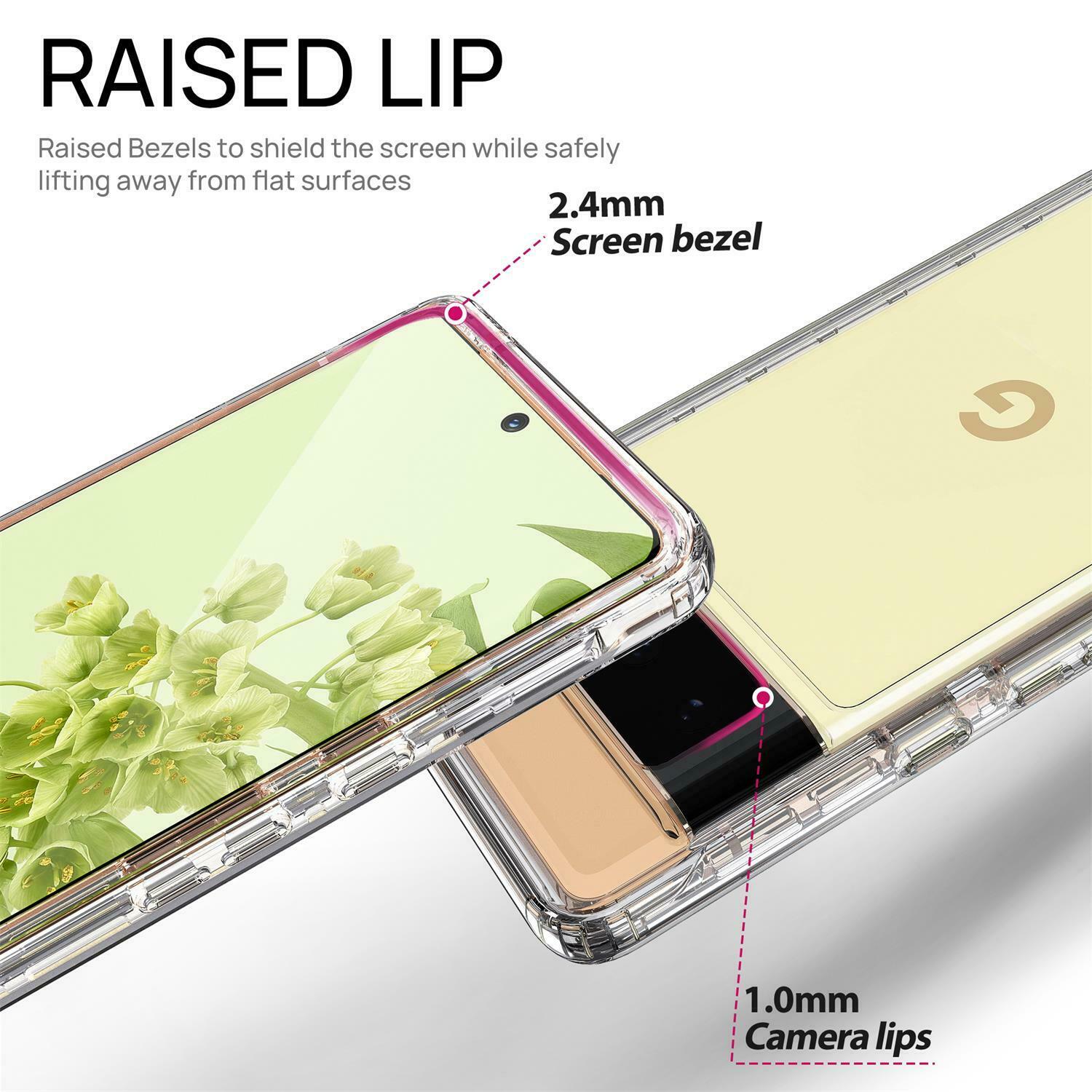 For Google Pixel 6 Pro Case Clear Shockproof Rugged Slim 360 Full Body Case Cover