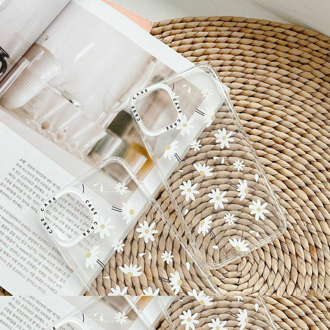 For iPhone 12 Pro Max Case Flower Pattern Silicone Clear Glitter Slim Soft Cover