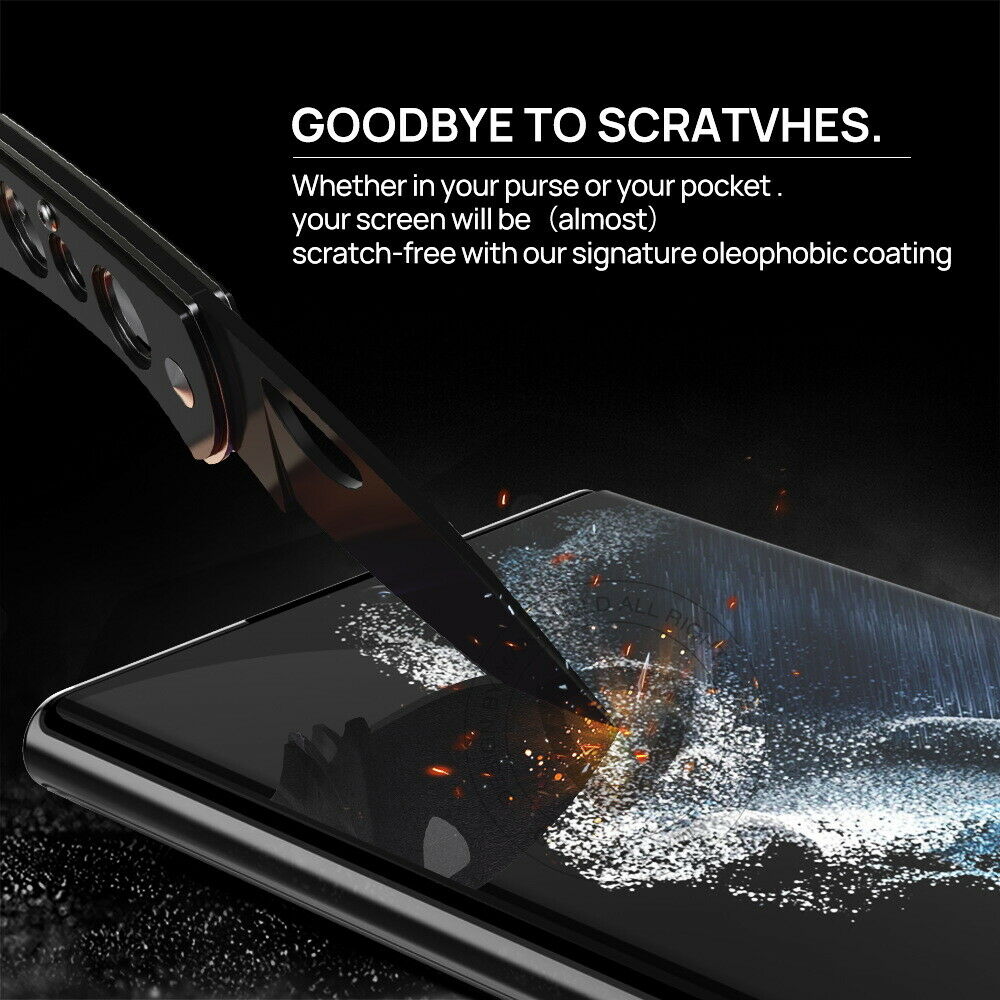 For Samsung Galaxy S22 Ultra Full Cover UV Tempered Glass Screen Protector
