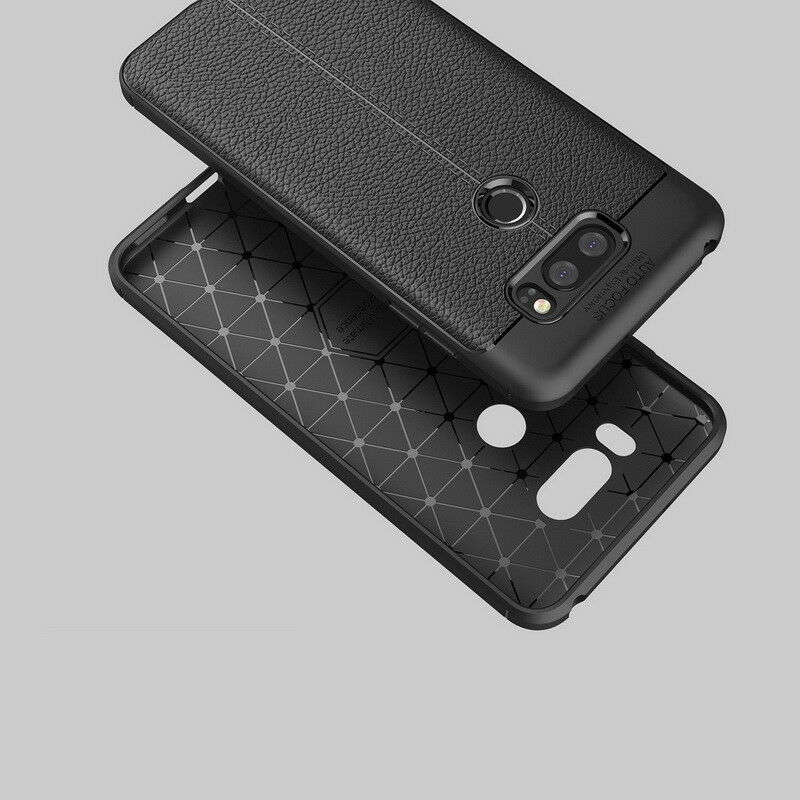 For LG V30 Shockproof Leather Skin Soft Rubber TPU Phone Case Cover
