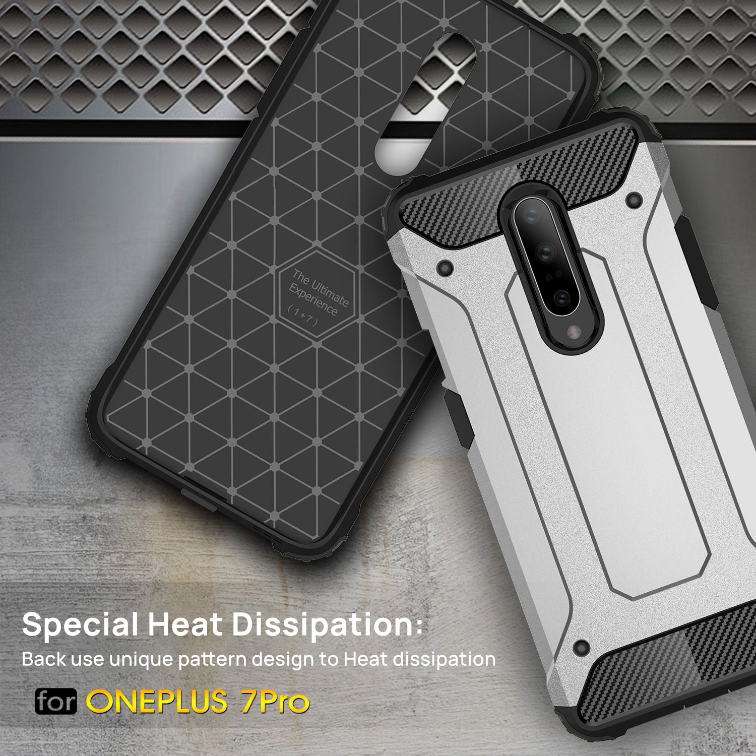 Oneplus 6T Case, Premium Flexible Soft Anti Slip TPU Cover