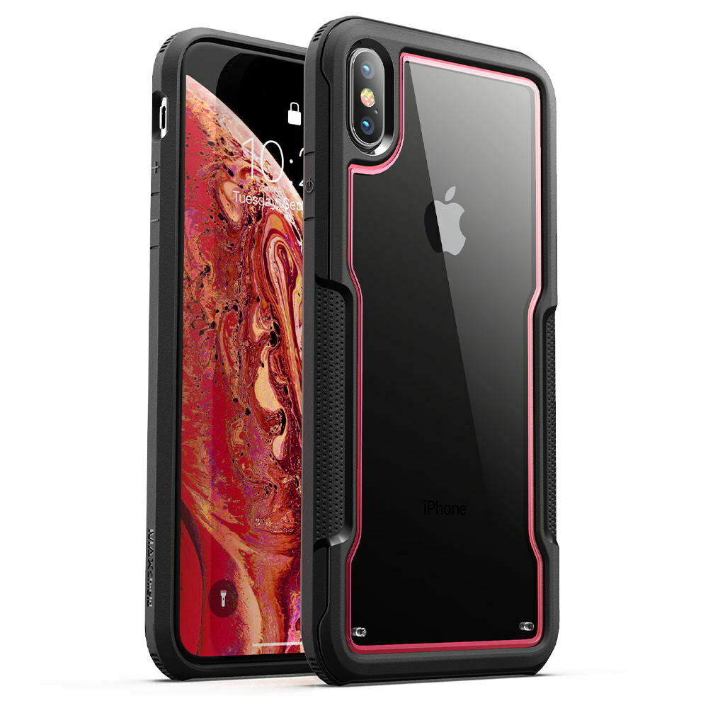 For iPhone X XS Max XR Case MAXSHIELD Clear Heavy Duty Shockproof Slim Cover